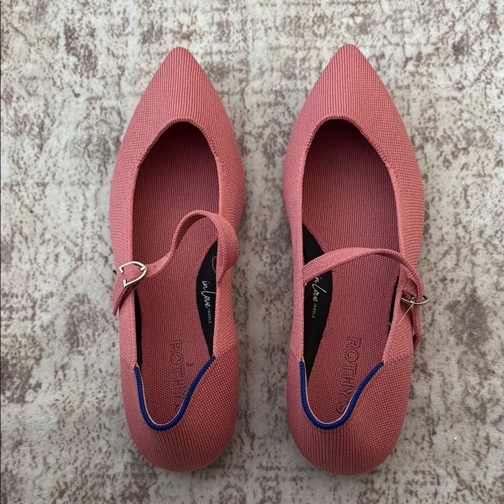 NEW ROTHY’S The Point Mary Jane II in Tulip Pink size 9.5 - Picture 8 of 12